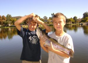Boys with Trout