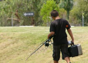 on the way to catch a fish